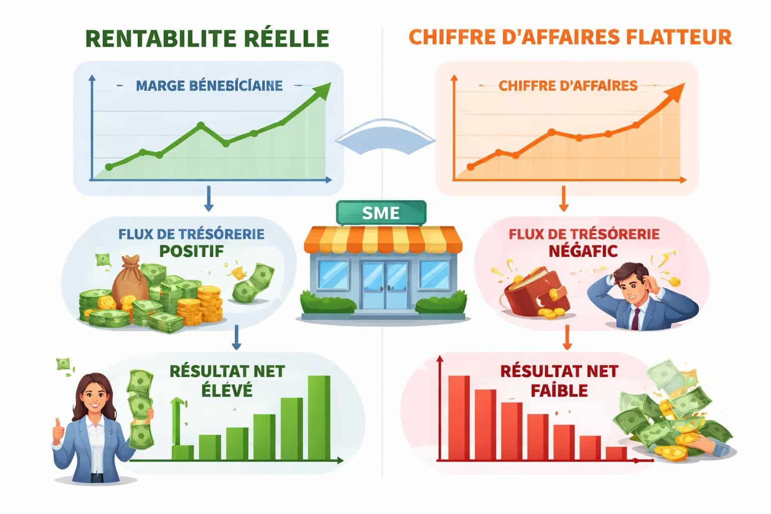 d&eacute;couvrez la diff&eacute;rence entre la rentabilit&eacute; r&eacute;elle et un chiffre d&rsquo;affaires flatteur pour mieux analyser la performance financi&egrave;re de votre entreprise.