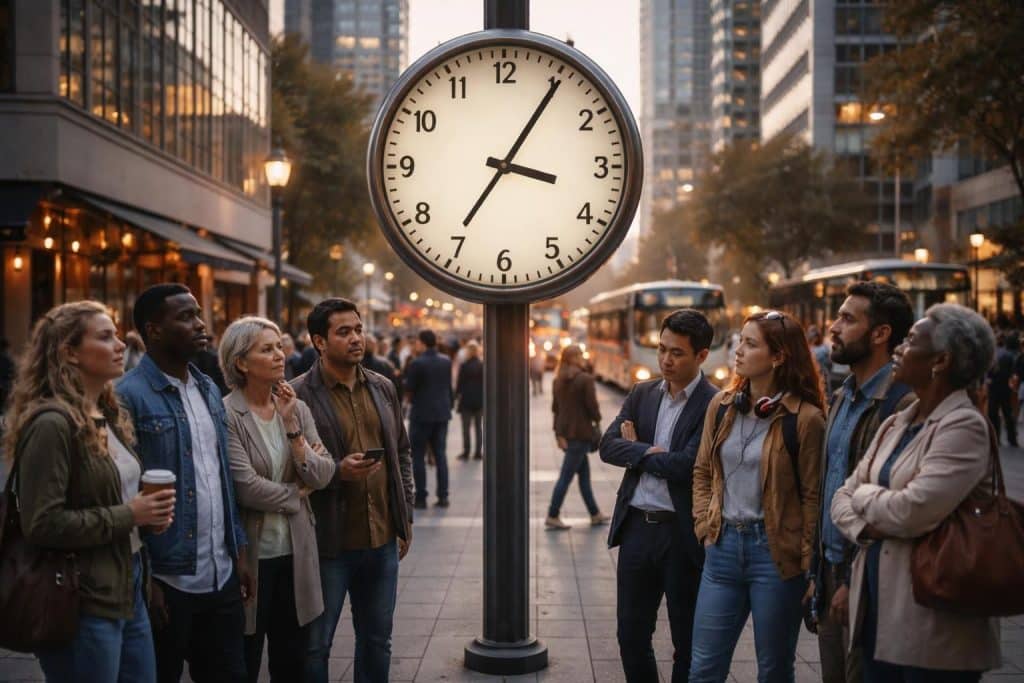 Équilibre social quand les agendas ne coïncident plus