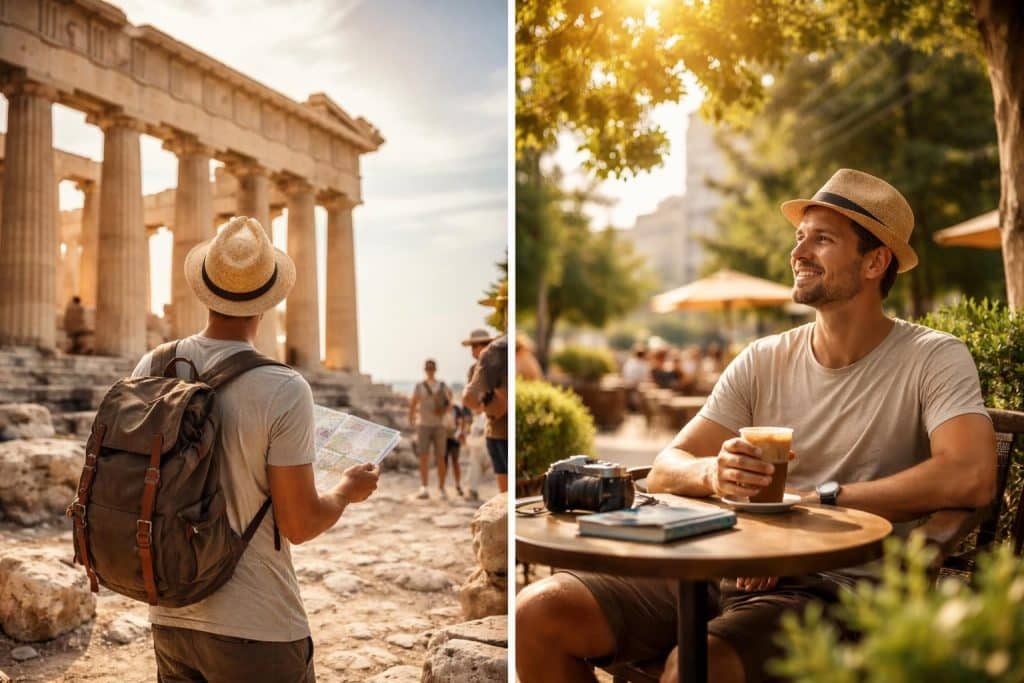 Équilibre entre visites et temps libre en voyage