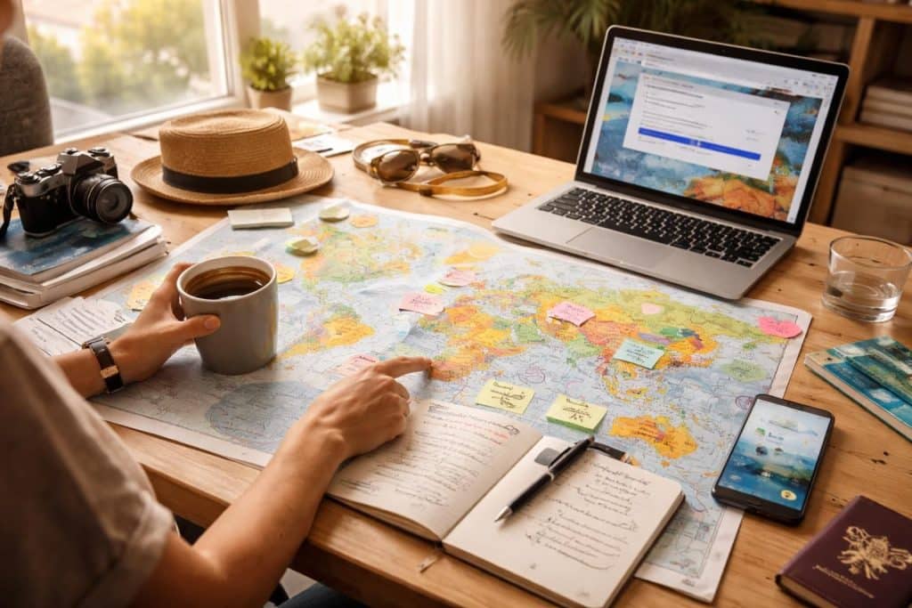 Préparer un voyage flexible sans sur-planification